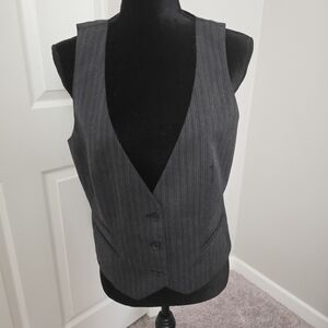 New York & Company | Tailored Sleeveless Striped Vest